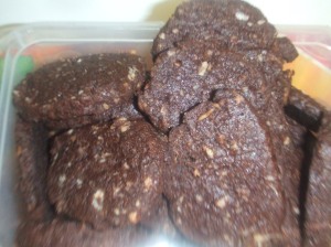 ChocoMinty Coconut Cookies 